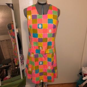 1970’s vintage color pop dress Malia